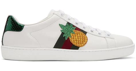 pineapple gucci shoes|Gucci ace sneakers women.